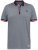 D555 BAYTON 2 Fine Stripe Jersey Polo Grey - Pólóingek - Galléros Pólók 2XL-8XL - Pólóingek 2XL-8XL