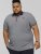 D555 BAYTON 2 Fine Stripe Jersey Polo Grey - Pólóingek - Galléros Pólók 2XL-8XL - Pólóingek 2XL-8XL