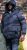 D555 DOMENIC Quilted Puffer Jacket With Half Micro Fleece Lining And Hood Black - Kabátok - Nagyméretű Kabátok - 2XL-8XL