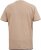D555 SANDFORD Double Layer On Neck Ribs And Hem Waffle Textured T-Shirt Beige - Pólók - Nagyméretű pólók - 2XL-14XL