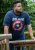 D555 ROGERS Official Captain America Printed T-Shirt Dark Navy - Pólók - Nagyméretű pólók - 2XL-14XL