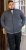 D555 ABERDARE Knitted Zip Through Sweater With Bonded Check Lining Charcoal Marl - Pulóverek & kapucnis pulóverek - Pulóverek & Kapucnis pulóver 2XL-12XL