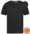 D555 Motherwell Thermal Short Sleeve T-Shirt Black - Alsónemű & strandruhák - Nagyméretű Alsónemű 2XL-8XL