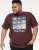 D555 DIVISION Official Pink Floyd Printed T-Shirt Burgundy - Pólók - Nagyméretű pólók - 2XL-14XL