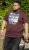D555 DIVISION Official Pink Floyd Printed T-Shirt Burgundy - Pólók - Nagyméretű pólók - 2XL-14XL