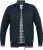 D555 ABERDARE Knitted Zip Through Sweater With Bonded Check Lining Navy Marl - Pulóverek & kapucnis pulóverek - Pulóverek & Kapucnis pulóver 2XL-12XL
