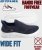 D555 Blyth 2 Kingsize Hands Free Shoes With Knitted Top Navy - Férfi cipők 40-52 - 