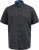 D555 Matlock Short Sleeve AOP Shirt With Hidden Button Down Black - Ingek - Ingek 2XL-10XL