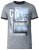 D555 Howie Fine Stripe T-shirt Grey - Pólók - Nagyméretű pólók - 2XL-14XL