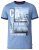 D555 Howie Fine Stripe T-shirt Blue - Pólók - Nagyméretű pólók - 2XL-14XL