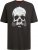 D555 Hucknall Skull Monochrome Printed Crew Neck T-shirt Washed Black - Pólók - Nagyméretű pólók - 2XL-14XL
