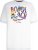 D555 SYDNEY Multi Coloured Bondi Beach Printed T-Shirt White - Pólók - Nagyméretű pólók - 2XL-14XL