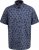 D555 Kettering Hawaiian Leaf AOP Short Sleeve Button Down Collar Shirt Denim - Ingek - Ingek 2XL-10XL