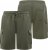 D555 Wigan 1 Elasticated Waist Fleece Cargo Shorts Khaki - Melegítőnadrág & rövidnadrág - Melegítőnadrág & Melegítő Rövidnadrág 2XL-12XL