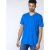 D555 Signature V-neck T-shirt Blue - Pólók - Nagyméretű pólók - 2XL-14XL