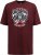 D555 Loughborough Official Gas Monkey Crew Neck T-Shirt Burgundy Black Twist - Pólók - Nagyméretű pólók - 2XL-14XL