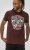 D555 Loughborough Official Gas Monkey Crew Neck T-Shirt Burgundy Black Twist - Pólók - Nagyméretű pólók - 2XL-14XL