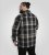 D555 Falkirk Long Sleeve Heavy Shacket Overshirt Black/Grey TALL SIZES - Ingek - Ingek 2XL-10XL