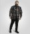 D555 Falkirk Long Sleeve Heavy Shacket Overshirt Black/Grey TALL SIZES - Ingek - Ingek 2XL-10XL