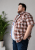Kam Jeans 6368 Checked Short Sleeve Shirt Red - Ingek - Ingek 2XL-10XL