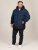 D555 Hank Ripstop Contrast Panelled Padded Hooded Jacket Tengerészkék - Kabátok - Nagyméretű Kabátok - 2XL-8XL