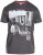 D555 Wesley New York Crew Neck T-Shirt Charcoal - Pólók - Nagyméretű pólók - 2XL-14XL