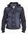 D555 CURTIS Denim Jacket With Detachable Hood - Kabátok - Nagyméretű Kabátok - 2XL-8XL