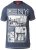 D555 RUEBEN NY City Print T-Shirt Denim - Pólók - Nagyméretű pólók - 2XL-14XL