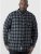 D555 Lawton LS Flannel Shirt Grey - Ingek - Ingek 2XL-10XL