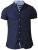 D555 Norman Short Sleeve Oxford Shirt Navy - Ingek - Ingek 2XL-10XL