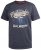 D555 Cairns Navy Fine Stripe Colorado Printed T-Shirt - Pólók - Nagyméretű pólók - 2XL-14XL