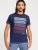 D555 Cransford Gradient Line Printed T-Shirt - Pólók - Nagyméretű pólók - 2XL-14XL