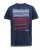 D555 Cransford Gradient Line Printed T-Shirt - Pólók - Nagyméretű pólók - 2XL-14XL