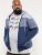 D555 Columbus Cut And Sew Panelled Zip Through Hoody Blue - Pulóverek & kapucnis pulóverek - Pulóverek & Kapucnis pulóver 2XL-12XL
