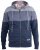 D555 Columbus Cut And Sew Panelled Zip Through Hoody Blue - Pulóverek & kapucnis pulóverek - Pulóverek & Kapucnis pulóver 2XL-12XL