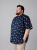 Kam Jeans 6068 Flamingo Short Sleeve Shirt Navy - Ingek - Ingek 2XL-10XL