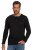JP1880 702555 Hosszú ujjú Henley póló Fekete - Pólók - Nagyméretű pólók - 2XL-14XL