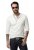 JP1880 702555 Hosszú ujjú Henley póló Fehér - Pólók - Nagyméretű pólók - 2XL-14XL