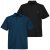 JP1880 704317 Galléros póló 2 darab Középkék - Pólóingek - Galléros Pólók 2XL-8XL - Pólóingek 2XL-8XL