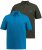 JP1880 704317 Galléros póló 2 darab Türkizkék/Olívazöld - Pólóingek - Galléros Pólók 2XL-8XL - Pólóingek 2XL-8XL