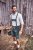 JP1880 Genuine Leather Traditional Lederhosen Shorts Green - Rövidnadrág - Nagyméretű Rövidnadrág W40-W60