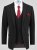 D555 Ted 4 Way Stretch Tailored Suit Jacket Fekete - Öltönyök - Nagyméretű öltönyök