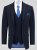 D555 Ted 4 Way Stretch Tailored Suit Jacket Tengerészkék - Öltönyök - Nagyméretű öltönyök