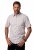 JP1880 Modern Fit Check Print Short Sleeve Shirt Grey - Ingek - Ingek 2XL-10XL