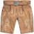 JP1880 Premium Goat Suede Staghorn Embroidery Shorts Leather Brown - Rövidnadrág - Nagyméretű Rövidnadrág W40-W60