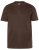 JP1880 Henley Basic T-Shirt with Buttons Brown - Pólók - Nagyméretű pólók - 2XL-14XL