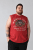 Kam Jeans 5763 Hawaii Surf Vest Sleeveless T-Shirt Washed Red - Pólók - Nagyméretű pólók - 2XL-14XL