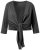 Ulla Popken 794514 Megkötős jersey bolero Antracit - Bolerók - 