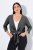 Ulla Popken 794514 Megkötős jersey bolero Antracit - Bolerók - 