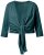 Ulla Popken 794514 Megkötős jersey bolero Petrol - Bolerók - 